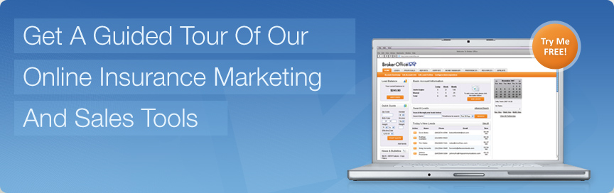 Get A Guided Tour of Our Online Insurance Marketing And Sales Tools.